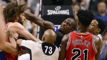 Robin Lopez and Serge Ibaka FIGHT, Punches Thrown