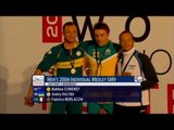 Swimming - medal ceremony men's 200m individual medley SM9  - 2013 IPC Swimming Worlds
