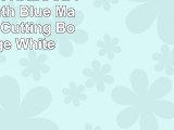 Rikki Knight RKLGCB1596 Hyacinth Blue Macaw Glass Cutting Board Large White