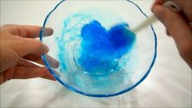 Como hacer Slime Purpura Mezclando Azul y Rojo Experimento casero Receta Hazlo tu mismo!