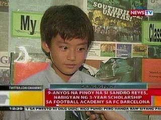BT: 9-anyos na Pinoy, nabigyan ng 3-year scholarship sa football academy sa FC Barcelona