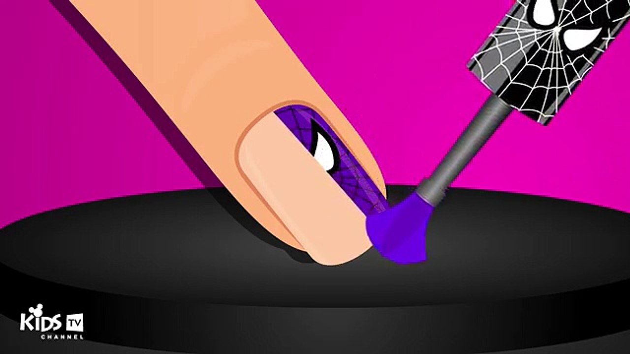 Colors for Children to Learn with Surprise Nail Arts Kids Children Toddlers Learning Color