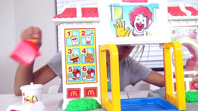 MCDONALDS DRIVE THRU TOY Pretend Play Food w_ Joker Sophia Sarah Kids Toys In Real Li