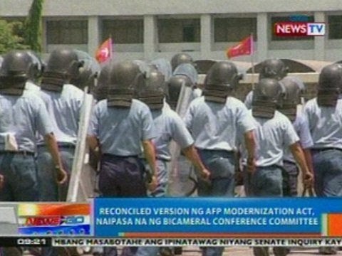 NTG: Reconciled version ng AFP Modernization Act., naipasa na ng Bicameral Conference Committee
