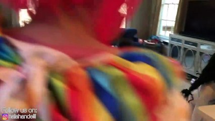 Bad Baby Babysitter Clown Prank _ Attacks Bad Bab