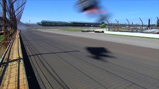 Castroneves and Mann's crash - 2015 Indy 500 practice