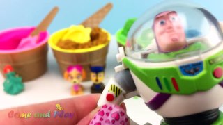 Kinetic Sand Ice Cream Surprise Toys Compilation Disney Cars Toy Story Learn Colors Baby Bottles-K16JmQDcyzU