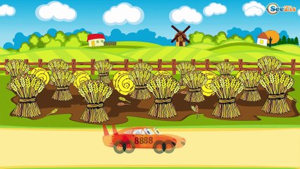 Kids Cartoons about The Police Cars with Racing Cars. Cars Race Cartoon for children