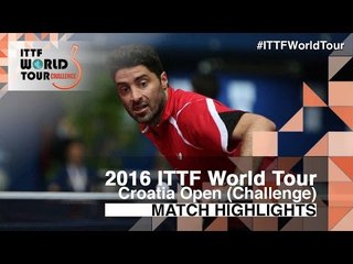 2016 Croatia Open Highlights: Gionis Panagiotis vs Ho Kwan Kit (1/4)