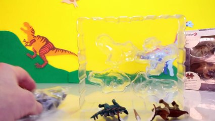 Toy Dinosaurs 4-Pack   Dinosaur Jigsaw Puzzle with Prehistoric Landscape by Schleich-Po5pqW4euCc