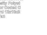 Alegacy PEM1218MTN Medium Density Polyethylene Color Coded Cutting Board 12x18x34 Tan
