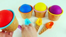 Play Doh Ice Cream Surprise Cups and Toys Peppa Pig Finding Angry Birds Princess Anna Froz