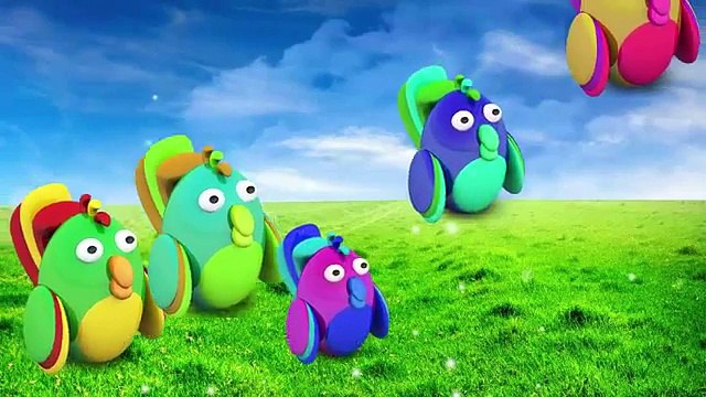 Parrot Finger Family / Nursery Rhymes Playlist / BIrds Animated Funny Cartoon / Talking Pa