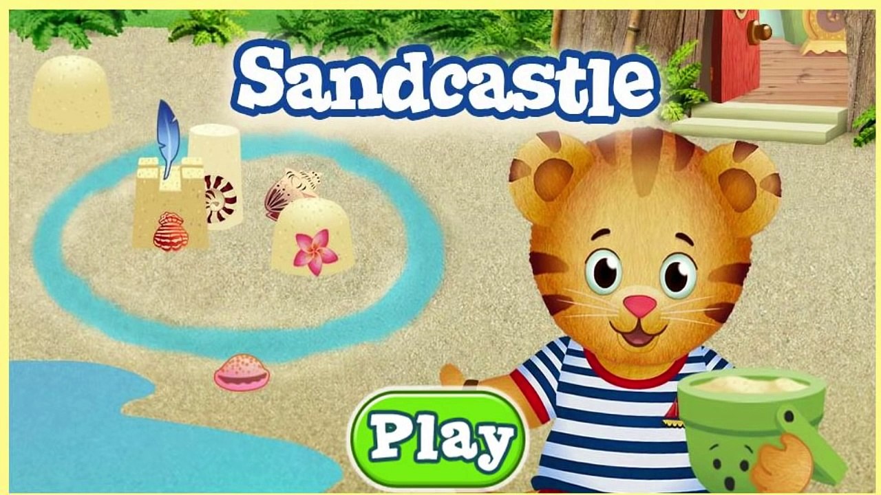 Curious George & Daniel Tiger Build Sandcastles On The Beach