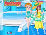 ♛ Princesa de la Fiesta en la Piscina de la Princesa de Disney Congelado Hermanas Elsa Y Anna y la Princesa Rapunzel G