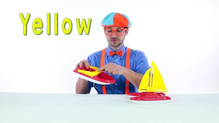 Learn Colors for Toddlers with Blippi Toys _ BOATS!-oMNoCylTnlA