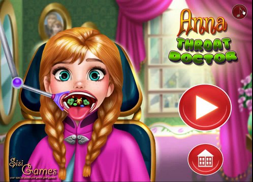 И Анна доктор Эльза замороженный замороженные Игры Принцесса Рапунцель снег Улица Улица Улица горло белый ᴴᴰ ღ ღ