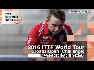 2016 Croatia Open Highlights: Huang Chien-Tu vs Martin Petrovic (U21-Qual)