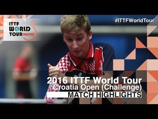 2016 Croatia Open Highlights: Can Akkuzu vs Marko Vidacek (Qual)