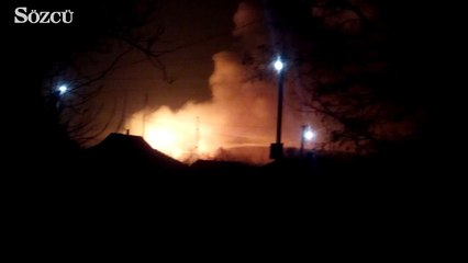 Ukrayna'da cephanelikte patlama