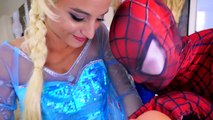 Spiderman vs Joker vs Frozen Elsa - Elsas baby kidnapped - Real life Superhero Fun movie