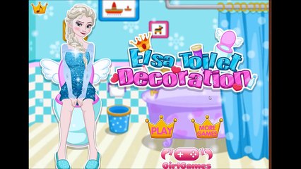 Disney Princess Frozen - Elsa Toilet Decoration - Disney Frozen Games
