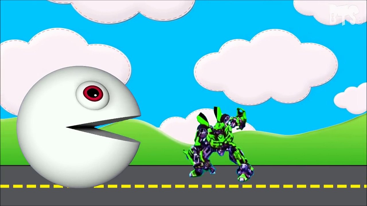 Learn Colors With Pacman For Kids And Toddlers - Funny Crayons Video For Kids