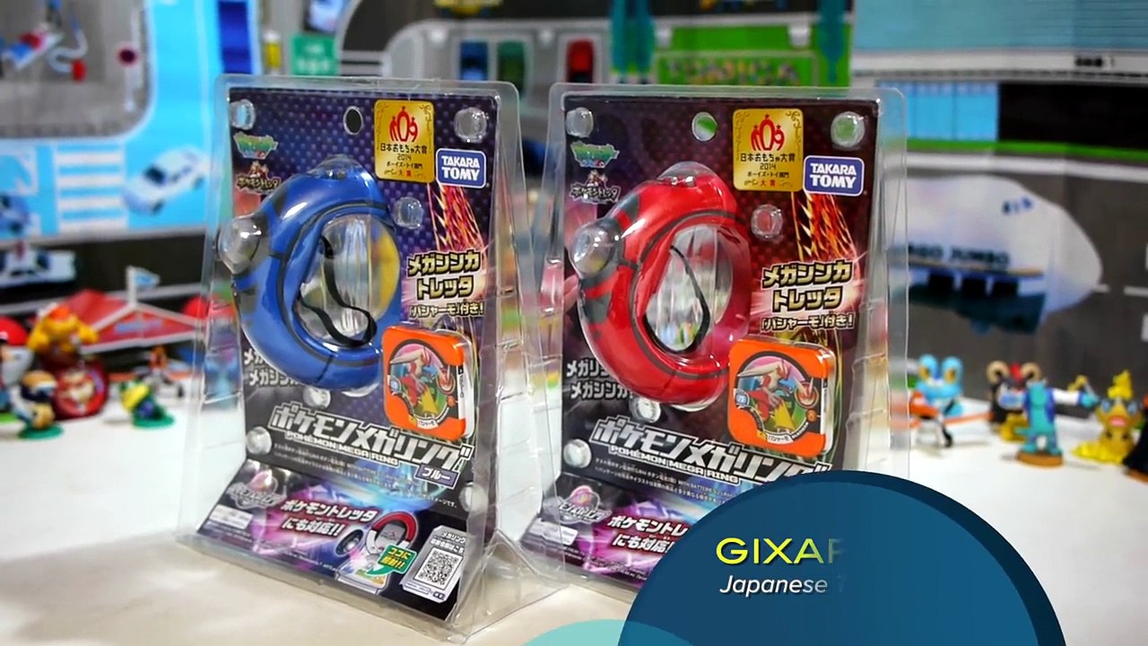 Pokemon Mega Ring Red and Blue With Blastoise and Mario Takara Tomy Japan-f_LebrpuL4E