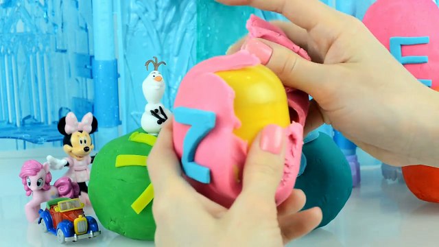 Play doh frozen surprise eggs angry birds playdough toys egg-poWn4df3mYY