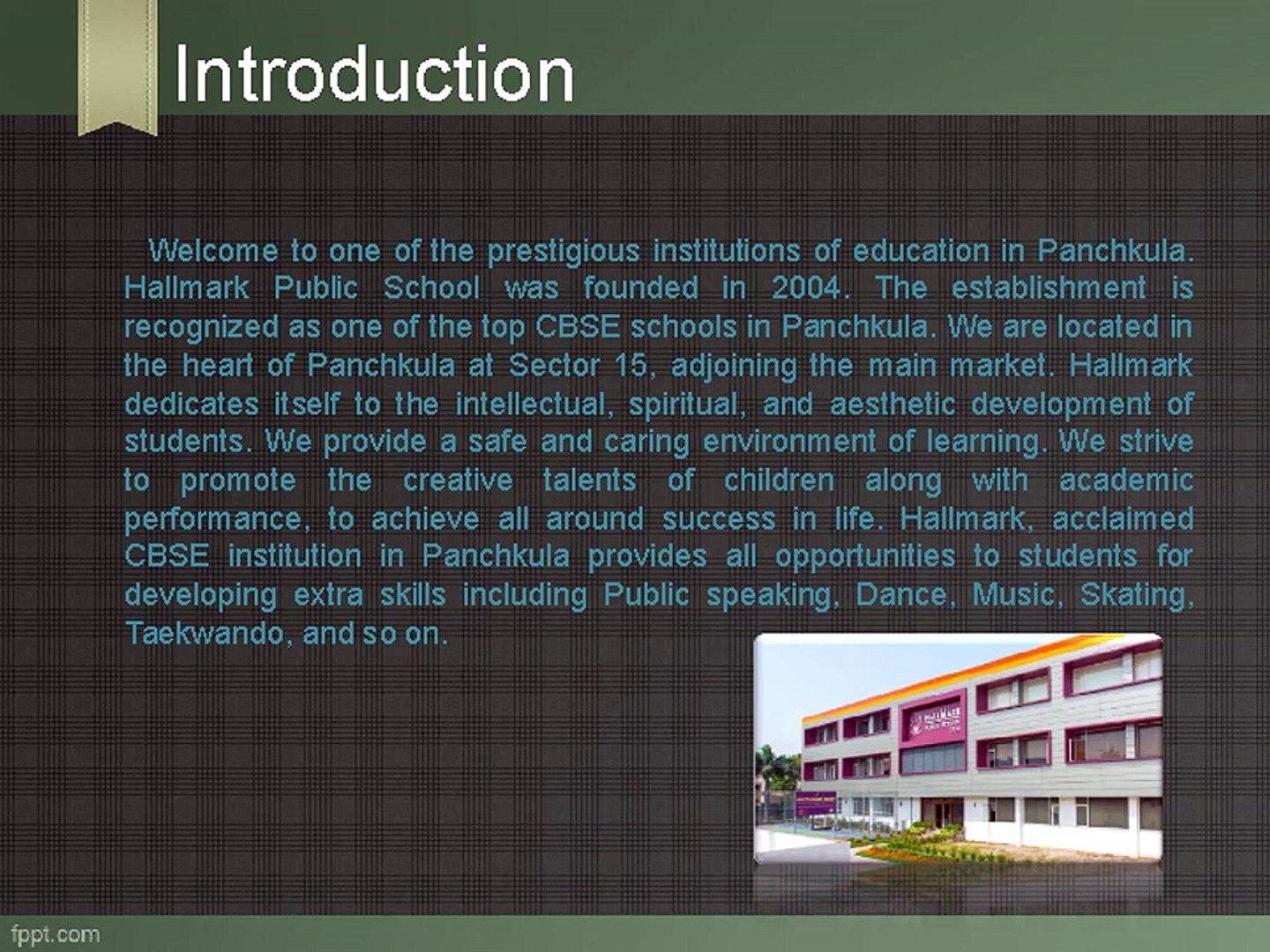 ⁣Best School in Panchkula - Hallmark Public School