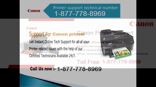 USA Toll-Free 1-877-778-8969 Canon Printer Support Phone Number