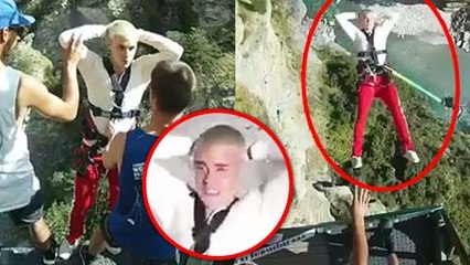 Justin Bieber SHOCKING Bungee Jumping Video From New Zealand