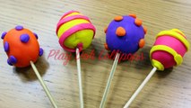 How to Make Play-Doh Lollipops * Creative Fun for Kids * Play Dough Modelling * RainbowLea