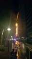 Fire Caught up at The Palm Jumeirah Dubai in a Building
