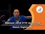 2016 Asian Cup Highlights: Liu Shiwen vs Tie Yana (1/2)