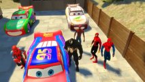 NEW Style Spidermans with Amazing Spiderman and Lightning McQueen Disney Cars | Nursery Rhymes