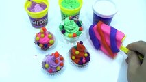 Peppa pig toys & Play doh clay! - Create Ice Cream Rainbow playdoh frozen