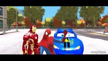 Disney Cars Lightning McQueen SPIDERMAN HULK IRON MAN SKATEBOARD PARTY & Nursery Rhymes SO