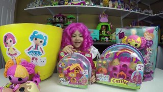 HUGE SURPRISE EGG FILLED WITH LALALOOPSY SURPRISE TOYS Castle Super Cute Girl Toys Kids Toy Opening