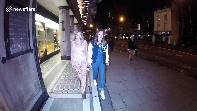 Ashley James spotted in central London
