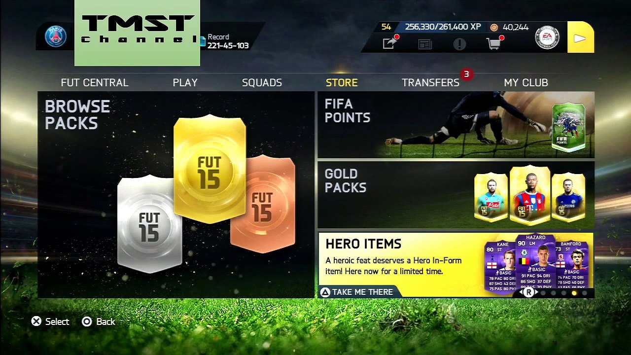 3. выключатель карты ФИФА Новые функции Новый Открытие пакет пакеты запись вес вес вес в 15 25k