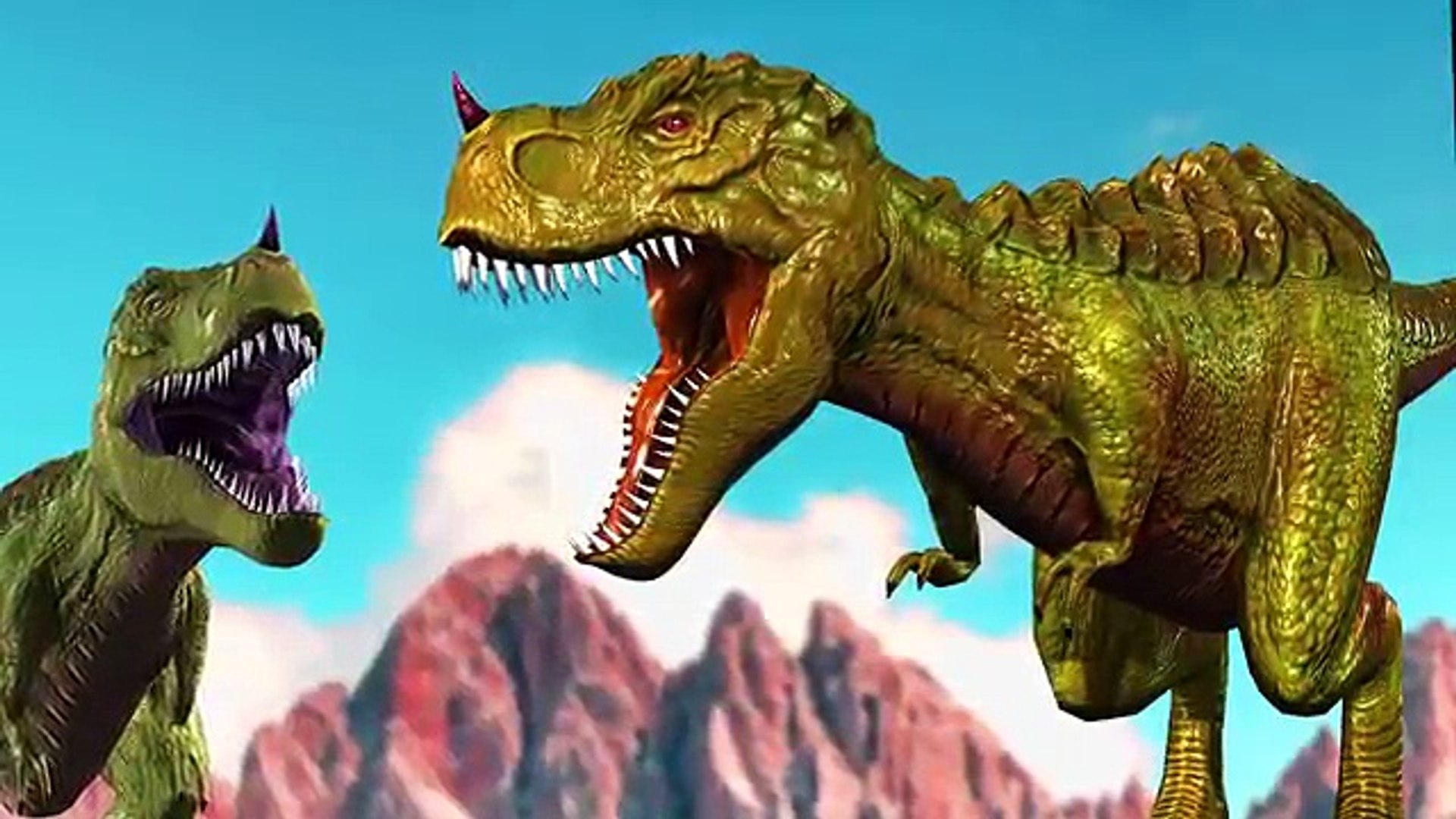 Dinosaurs Vs Lion Gorilla Elephant Finger Family Nursery Rhymes & Cartoon Short Movies For