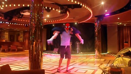 Kids Danced To Sleep On Noisy Cruise Ship _ Spiderman Dances Fast & Kids Fall Asleep! _ Cute!-