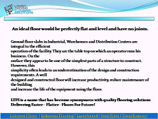 Large Line Laser Screed Flooring
