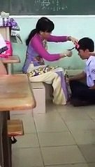 What is the Teacher doing