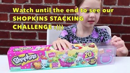 SHOPKINS SEASON 3 MEGA PACK with FUNNY STACKING CHALLENGE-NWJK0erYbE8
