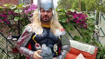 THOR vs CHEWBACCA Toilet Prank IRL - Real Life Superhero Movie - Marvel - DC - Star Wars - Spiderman-r4