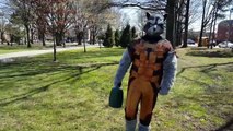 ROCKET RACCOON Grows A GROOT IRL - Guardians of the Galaxy - Superhero Movie In Real Life - Marvel-6ZE7x