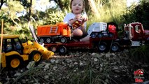 GARBAGE TRUCK VIDEOS For Children l Trash Truck, Bruder Mack Tractor Trailer l Garbage Trucks Rule-Wx-yM6K9