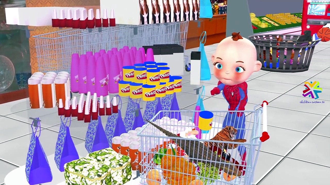 SpiderBaby Five Little Monkeys Jumping On The Bed Frozen Elsa Doctor Hulk & Finger Family